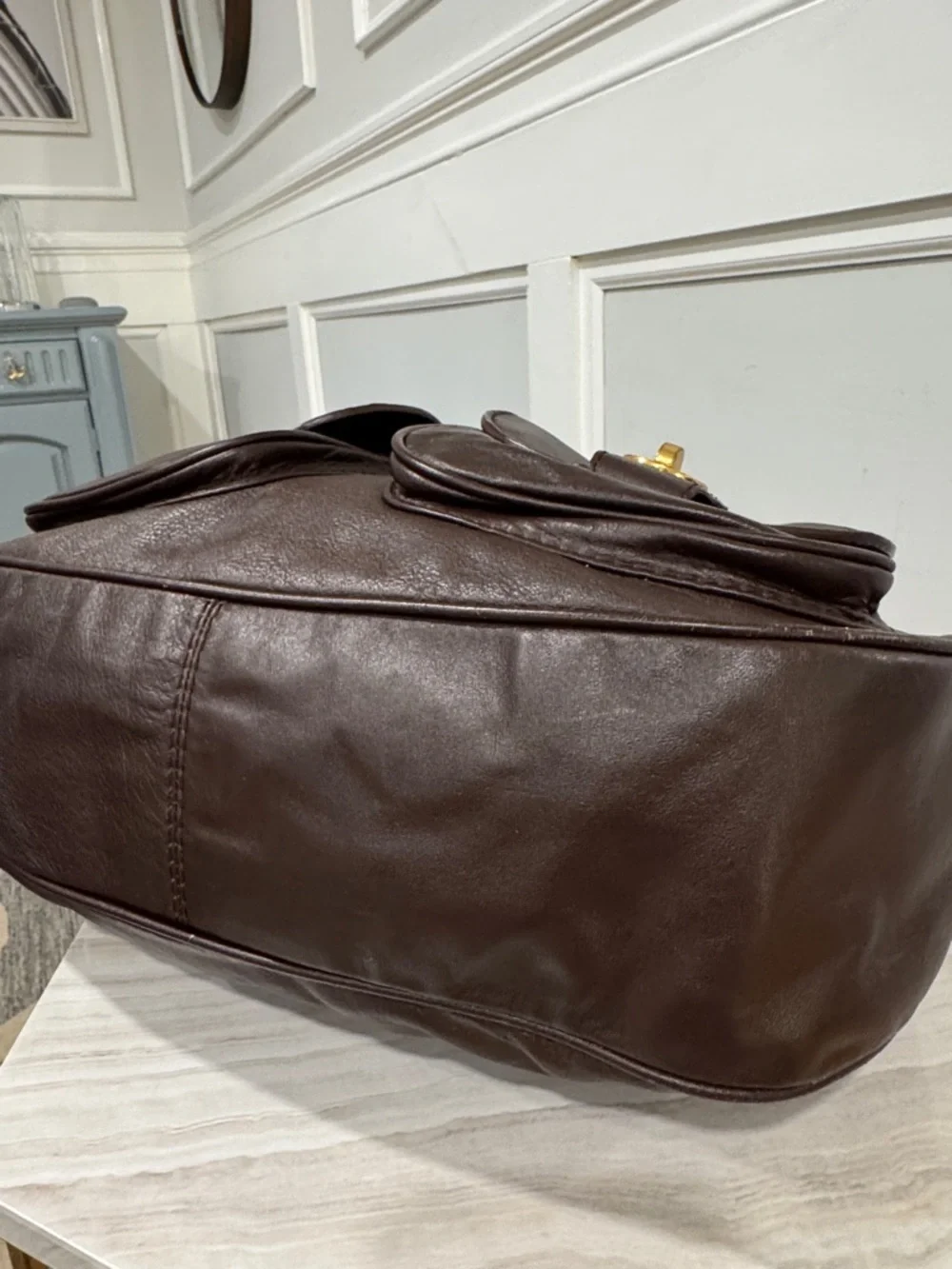 Marc Jacobs Bag Vintage Brown Leather Hobo